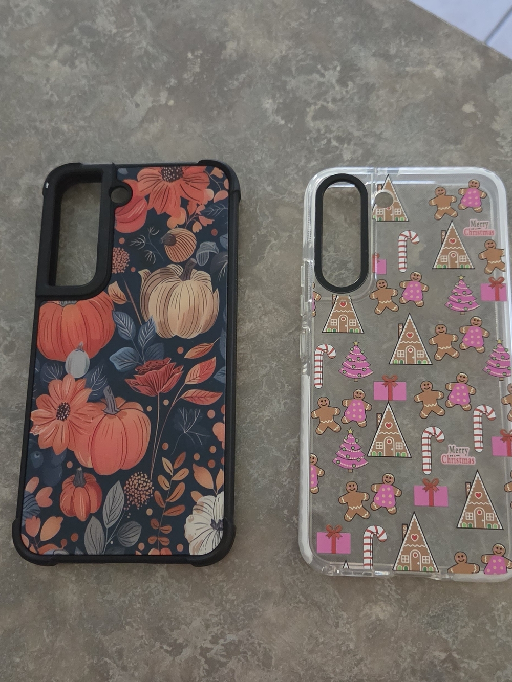Galaxy S22 Holiday Phone Cases Fall Christmas Gingerbread Pumpkins